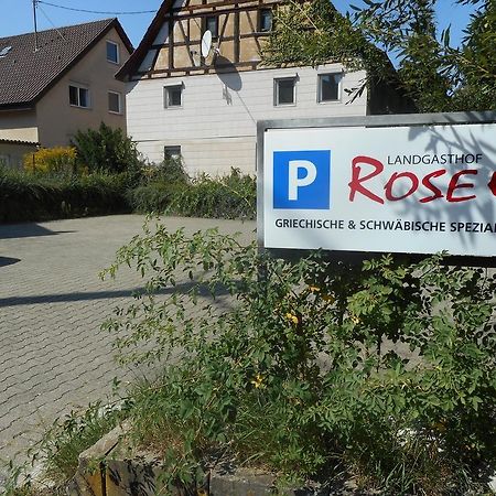Hotel Landgasthof Rose Ditzingen Exterior foto
