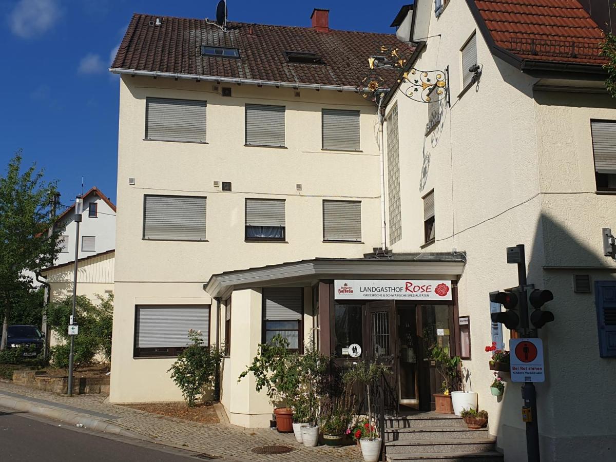 Hotel Landgasthof Rose Ditzingen Exterior foto