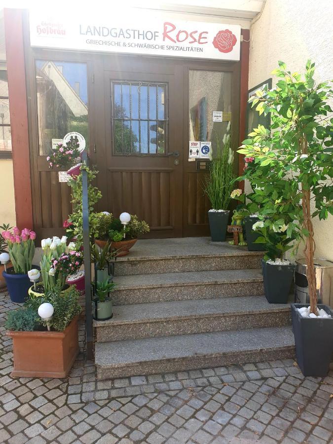 Hotel Landgasthof Rose Ditzingen Exterior foto