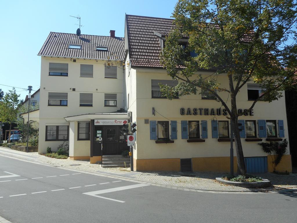 Hotel Landgasthof Rose Ditzingen Exterior foto